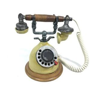 Vintage Rotary Telephone Desk Display Home Decor